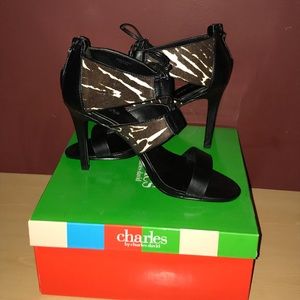 Charles David Cow Hair/ Leather Sandals